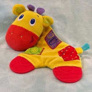 Bright Starts Giraffe Yellow Orange Teether Chew Toy Lovey Baby Security Sensory